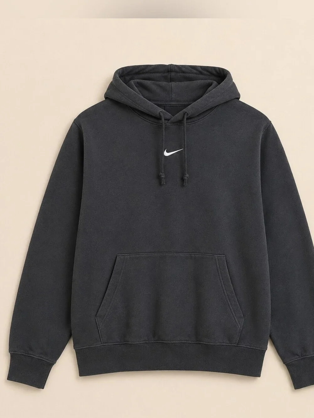 Nike Men's Charcoal Gray Swoosh Pullover Hoodie Size Medium